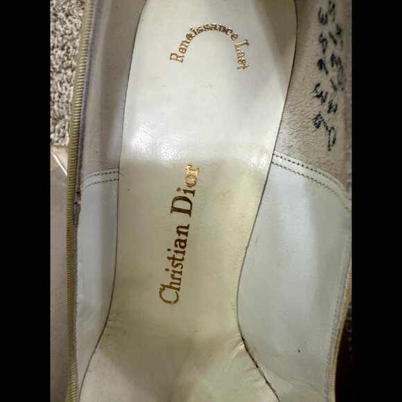 NWTs Deadstock 60s Mint Green Christian Dior Marshall Field's Stilett Leather 8 - Picture 7 of 13